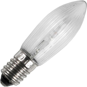 Schiefer LED E10 Candle C13x44mm 10-55V 6Lm 2200K Clear Ribbed 2200K Non-Dimmable - L654410559