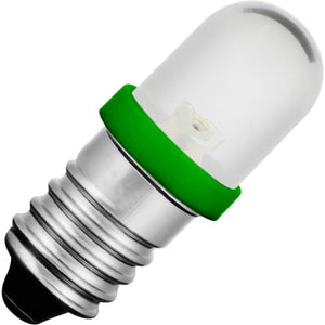 Schiefer E10 Single Led T85x28mm 230V 3mA AC/DC Water Clear Green 20000h K Non-Dimmable - 102789903