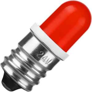 Schiefer E12 5x Single LED T13x33mm 24V AC/DC Red 20000h K Non-Dimmable - 123337802-1