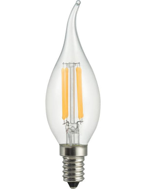 SPL LED E14 Fila Tip-Candle C35x120mm 230V 300Lm 3W 922 2200K AC Clear Non-Dim 2200K Non-Dimmable - 023850309