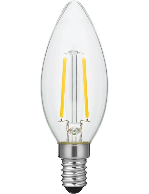 SPL LED E14 Filament Candle C35x100mm 230V 150Lm 2W 2500K 925 360° AC Clear Dimmable 2500K Dimmable - LX023841502
