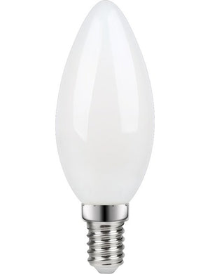 SPL LED E14 Filament Candle C35x100mm 230V 250Lm 3W 2700K 827 360° AC Milky Frosted Dimmable 2700K Dimmable - L149131827
