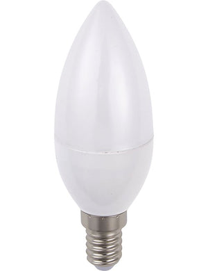 SPL LED E14 Candle C37x100mm 100-240V 270Lm 3W 3000K 830 220° AC/DC Opal Non-Dimmable 3000K Non-Dimmable - LB149125030-1