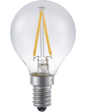SPL LED E14 Filament Ball G45x75mm 230V 160Lm 2W 2700K 827 360° AC Clear Dimmable 2700K Dimmable - L147225027