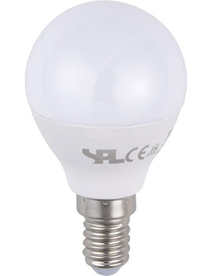 SPL LED E14 Ball G45x75mm 100-240V 450Lm 5W 3000K 830 180° AC/DC Opal Non-Dimmable 3000K Non-Dimmable - LB147240030-1