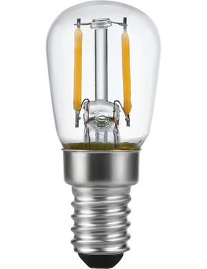 SPL LED E14 Filament Pygmy P26x60mm 230V 140Lm 15W 2500K 925 360° AC Clear Non-Dimmable 2500K Non-Dimmable - LX023826502