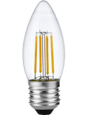SPL LED E27 Filament Candle C35x100mm 230V 320Lm 4W 2500K 925 360° AC Clear Dimmable 2500K Dimmable - LX023861302