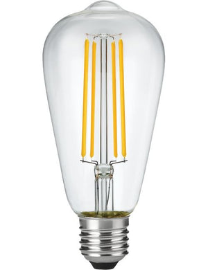 SPL LED E27 Filament Rustika ST64x140mm 230V 320Lm 45W 2200K 922 360° AC Clear Dimmable 2200K Dimmable - LX023860409