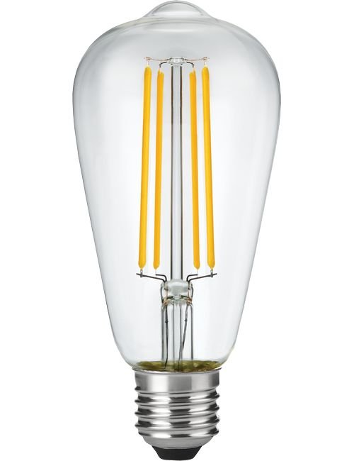 SPL LED E27 Filament Rustika ST64x140mm 230V 320Lm 45W 2200K 922 360° AC Clear Dimmable 2200K Dimmable - LX023860409