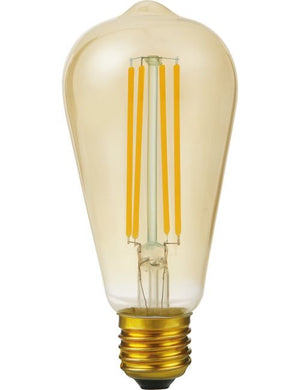SPL LED E27 Filament Rustika ST64x143mm 230V 400Lm 5W 2200K 922 360° AC Gold Dimmable 2200K Dimmable - LX023860515