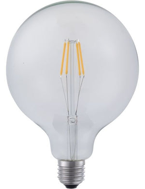 SPL LED E27 Filament Globe G125x180mm 230V 450Lm 45W 2700K 827 360° AC Clear Dimmable 2700K Dimmable - LX272532927