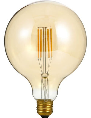 SPL LED E27 Filament Globe G125x180mm 230V 520Lm 8W 2200K 922 360° AC Gold Dimmbale 2200K Dimmable - LF023825655-1