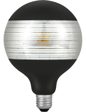 SPL LED E27 Fila Laser Line G125x180mm 230V 120Lm 4W 2500K 925 360° AC Black Silver Dimmable 2500K Dimmable - LF023825404