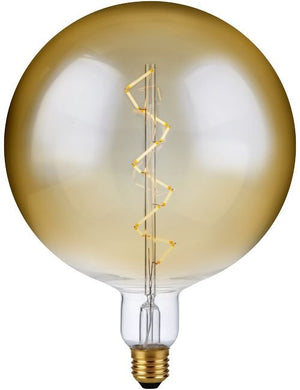 SPL LED E27 Filament XXL Globe Spiral G200x262 230V 550Lm 6W 2500K 925 360° AC Gold Dimmable 2500K Dimmable - LX023899805