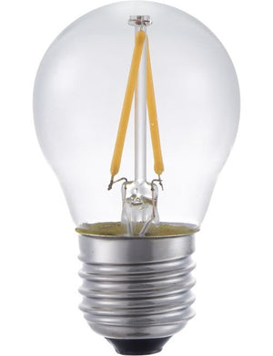 SPL LED E27 Filament Ball G45x75mm 230V 120Lm 2W 2200K 922 360° AC Clear Dimmable 2200K Dimmable - LF023821509-1