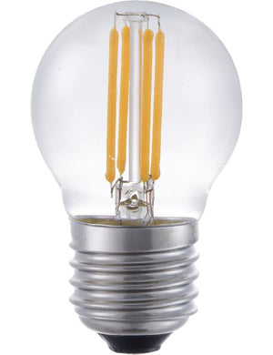 SPL LED E27 Filament Ball G45x75mm 24V 170Lm 4W-AC 3W-DC 2200K 922 360° AC/DC Clear Non-Dimmable 2200K Non-Dimmable - L272404922