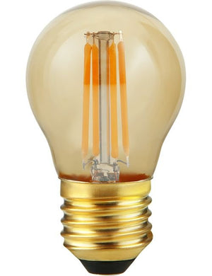 SPL LED E27 Filament Ball G45x75mm 230V 260Lm 4W 2200K 922 360° AC Gold Dimmable 2200K Dimmable - LX023820305