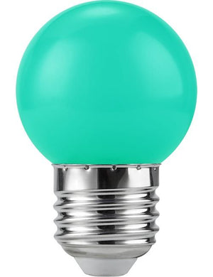 SPL LED E27 Ball G45x68mm 230V 1W 320° AC Green Non-Dimmable K Non-Dimmable - L027241223