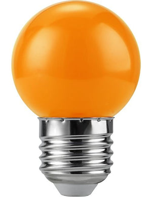 SPL LED E27 Ball G45x68mm 230V 1W 320° AC Orange Non-Dimmable K Non-Dimmable - L027241225