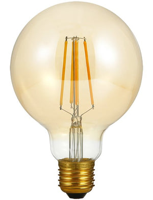 SPL LED E27 Filament Globe G95x135mm 230V 350Lm 4W 2200K 822 360° AC Gold Dimmable 2200K Dimmable - L279535005