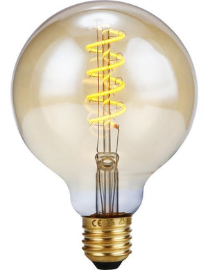 SPL LED E27 Filament FleX AX Globe G95x135mm 230V 200Lm 4W 2000K 920 360° AC Gold Dimmable 2000K Dimmable - LX023980305