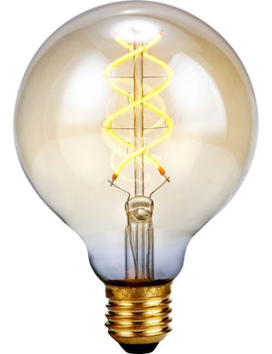 SPL LED E27 Filament FleX DH Globe G95x135mm 230V 300Lm 5W 2000K 920 360° AC Gold Dimmable 2000K Dimmable - LX023980105