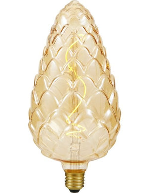 SPL LED E27 Filament XXL FleX Pine-Cone 120x250mm 230V 200Lm 4W 2000K 920 360° AC Gold Dimmable 2000K Dimmable - LX023911705