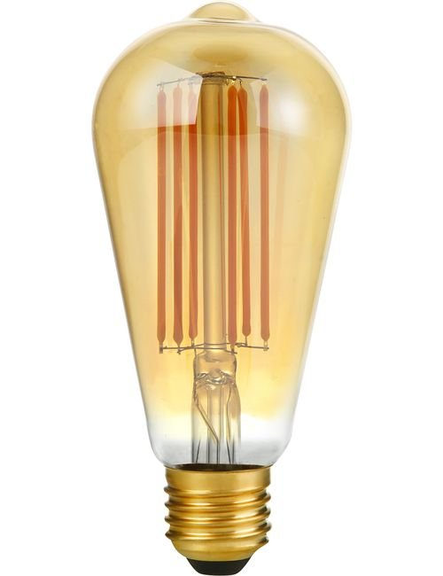 SPL LED E27 Filament Rustika ST64x143mm 230V 550Lm 65W 2200K 922 360° AC Gold Dimmable 2200K Dimmable - LX023860615