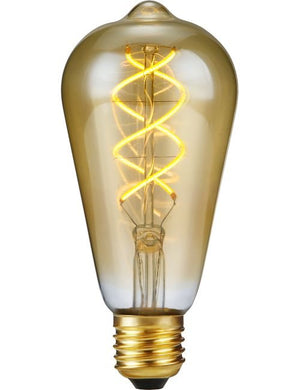 SPL LED E27 Filament FleX DH Rustika ST64x140mm 230V 320Lm 5W 2000K 820 360° AC Gold Dimmable 2000K Dimmable - LX023960105