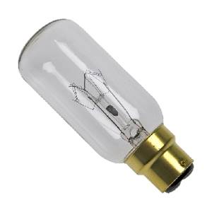 Navigation bulb 1135Z - 110/120v 55w B22d/BC Clear T39x110mm 35 Candela