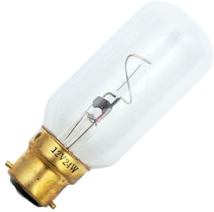 Schiefer Navigation Ba22d T38x98mm 12V 2000mA 24W C-8 Clear 1500h 18cd Ship lamp 2500K Dimmable - 229831400