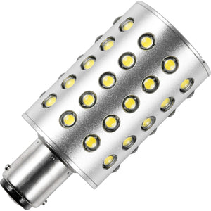 Schiefer Navigation LED Ba15d T32x68mm 10-30V 100-300mA 300Lm 3W 6500K 30000h DC Anodized Aluminium IP66 EMC approved Ship lamp 6500K Non-Dimmable - 655870769
