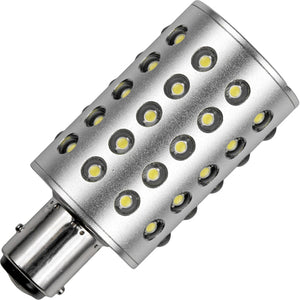 Schiefer Navigation LED Bay15d T32x70mm 10-30V 100-300mA 300Lm 3W 6500K 30000h DC Anodized Aluminium IP66 EMC approved Ship lam 6500K Non-Dimmable - 655770769