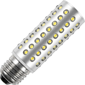 Schiefer Navigation LED E27 T32x110mm 240V 20mA 550Lm 5W 6500K 30000h AC Anodized Aluminium IP66 EMC approved Ship lamp 6500K Non-Dimmable - 022790509