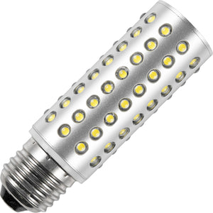 Schiefer Navigation LED E27 T32x102mm 24V 20mA 550Lm 5W 6500K 30000h DC Anodized Aluminium IP66 EMC approved Ship lamp 6500K Non-Dimmable - 022790109
