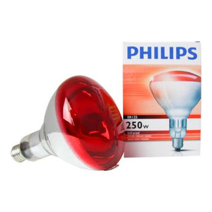 BR125 IR 250W E27 230-250V Red