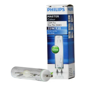 Philips MASTERC CDM-Tm Elite Mini 35W/930 GU6.5 1CT - MASTERColour GU6.5 CDM-Tm Elite Mini 35W - 930 Warm White | Best Colour Rendering