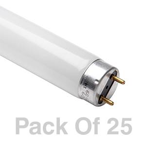 One box of 25 pieces 18w T8 Philips Daylight/865 600mm Fluorescent Tube - 6500 Kelvin - 18865