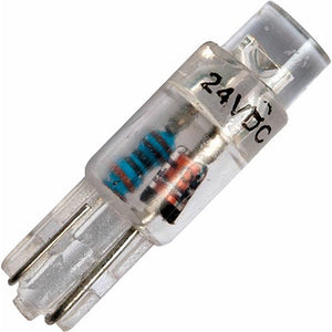 Schiefer T5 W2x46d Starled 5x17mm 24V 10mA AC/DC Clear Blue 25000h K Non-Dimmable - 032037306