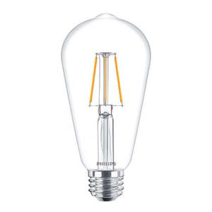Philips CLA LEDBulb ND 4-40W ST64 E27 827 CL - Classic LEDbulb E27 Edison Filament Clear 4W 470lm - 827 Extra Warm White | Replaces 40W