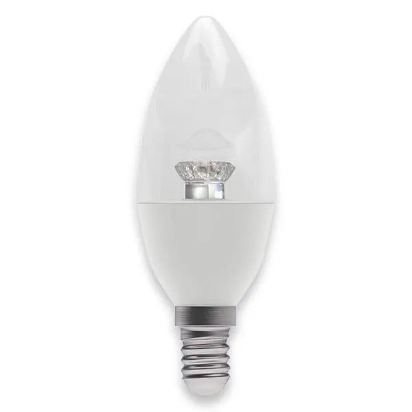 LED 2.1W Dimmable Clear Candle - SES - 2700K