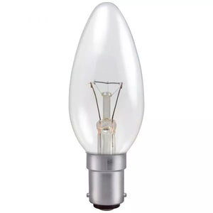 Bellight 40W Small Bayonet 35mm Candle 230-240V SBC B15 2700K Warm White