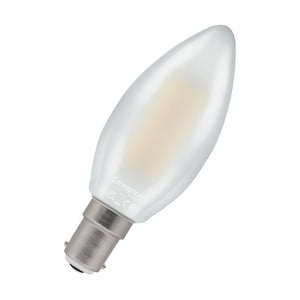 LED Filament Candle Pearl Dimmable 4.2W 2700K SBC-Ba15d - 7185-1