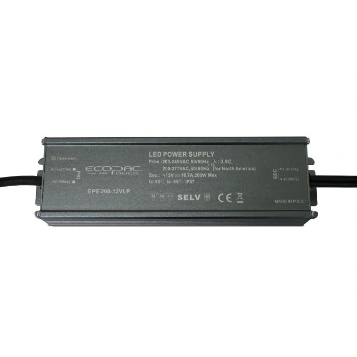 EPE200-24VLP - Ecopac IP67 LED Driver EPE200-24VLP 24V 200W