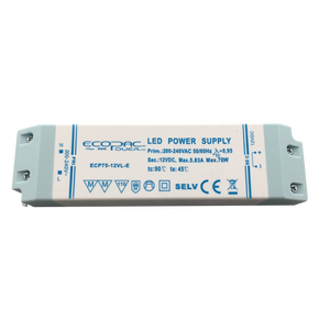 ECP75-24VL-E - Ecopac ECP75-24VL-E Constant Voltage LED Driver 75W 24V LED Driver Easy Control Gear - Easy Control Gear