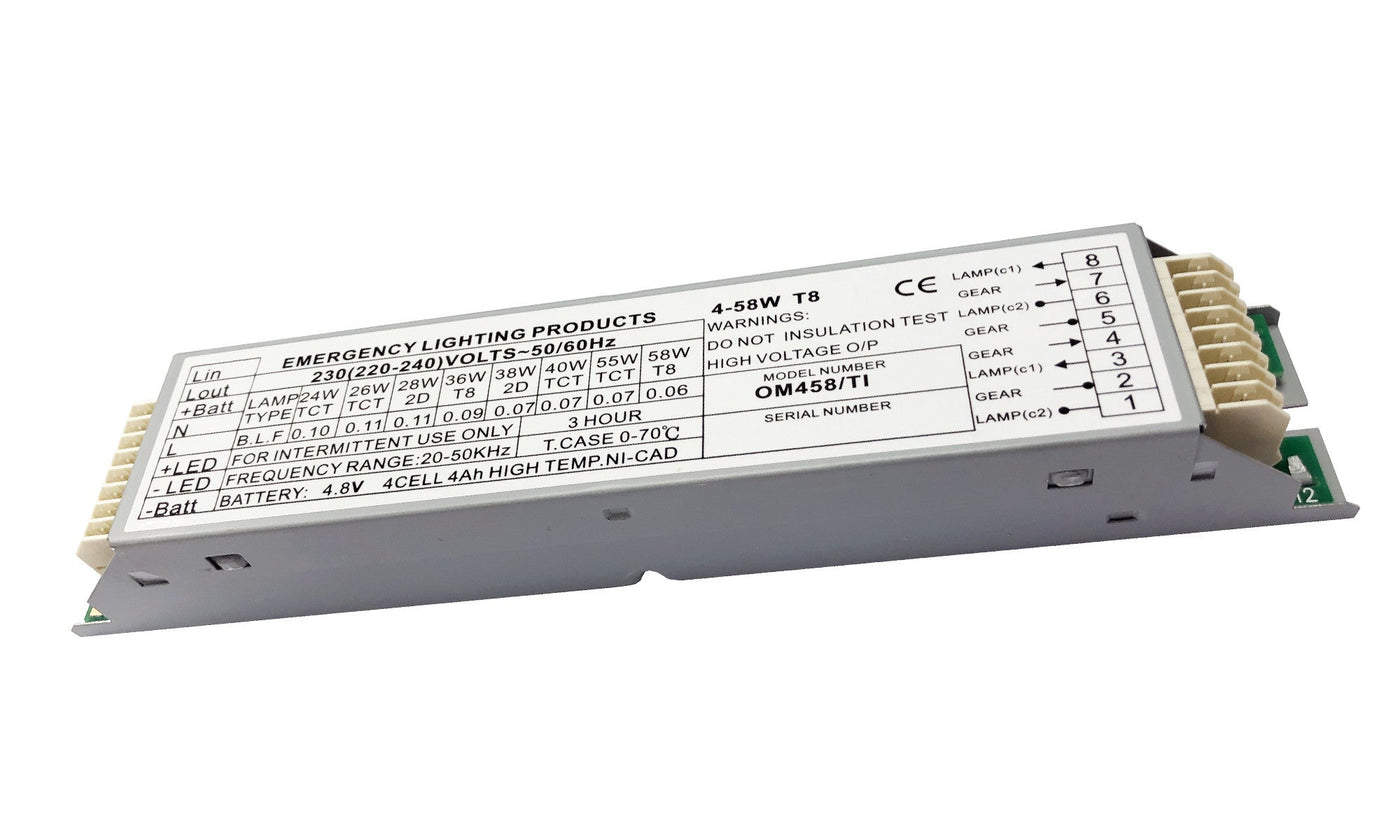 ELP - OM458/TI 4Cell TCT/T5/2D Emergency Module – The Lamp Company