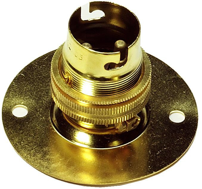 05128 - Battenholder BC Brass 65mm Ø