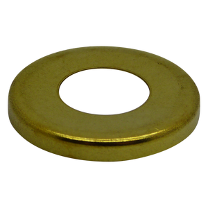 05602 - Brass End Cap / Locknut Cover 27mm Ø with ½" hole - Lampfix - Sparks Warehouse