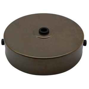 05870 - Ceiling Rose Antique Brass Flat 100mm Ø - Lampfix - Sparks Warehouse