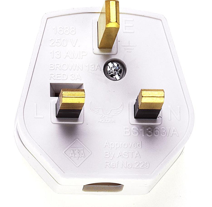05082 - 13A Plug White Fused 13A Easy cordgrip, quick to wire and nice quality finish.